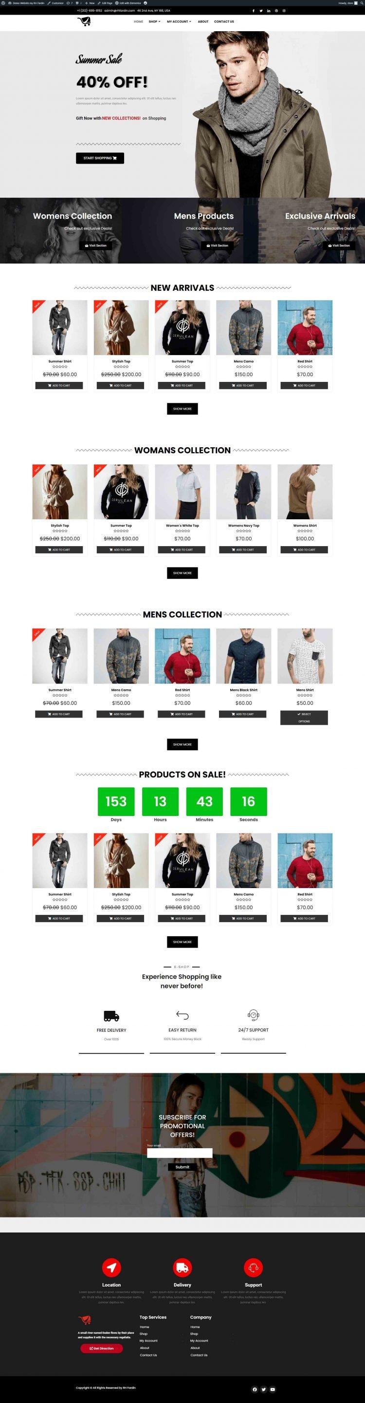 E-commerce store